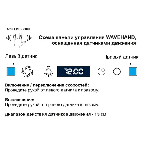 Вытяжка встраиваемая BH64MC-18F12K BLACK
